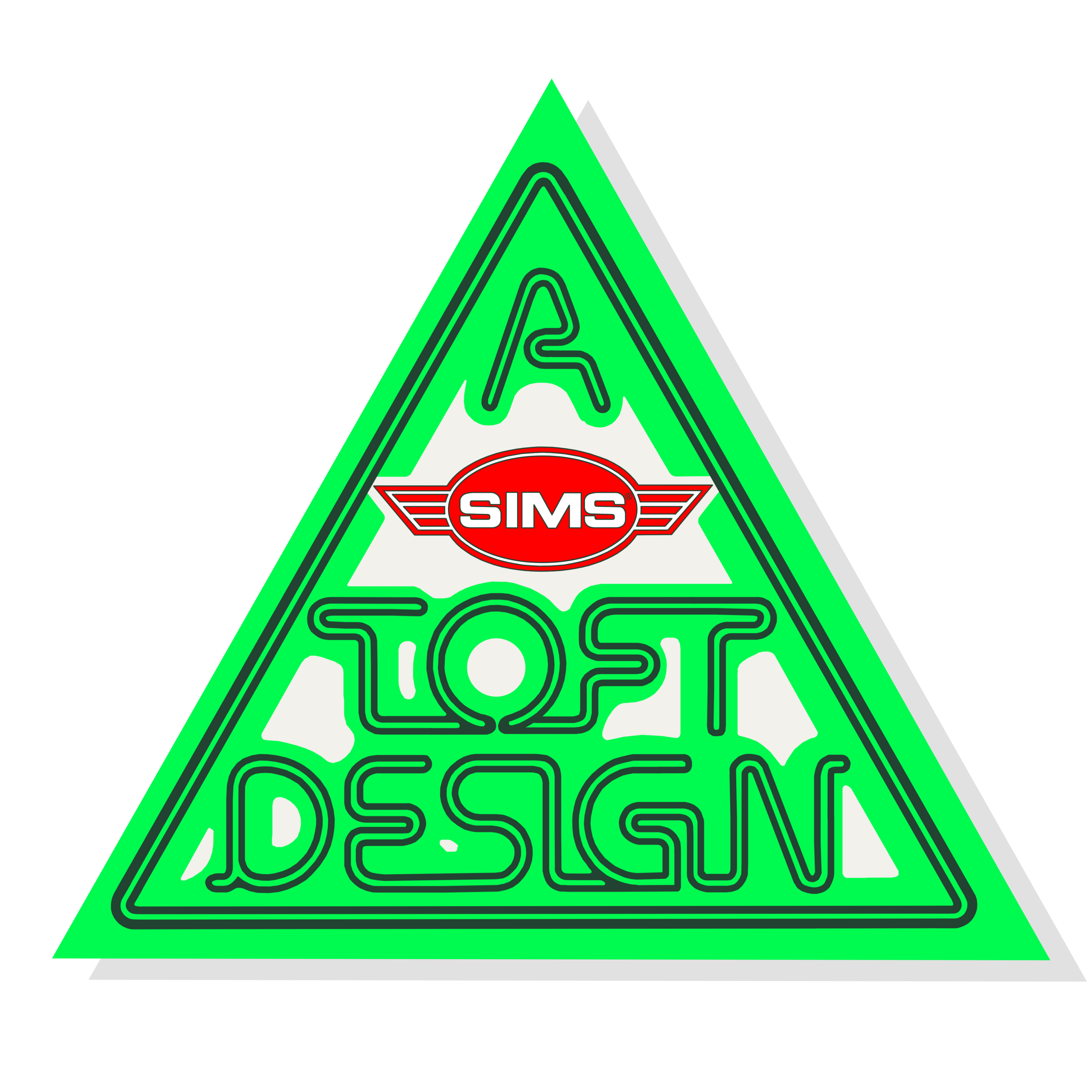 Sims Lonnie Toft Design Sticker 4.3"