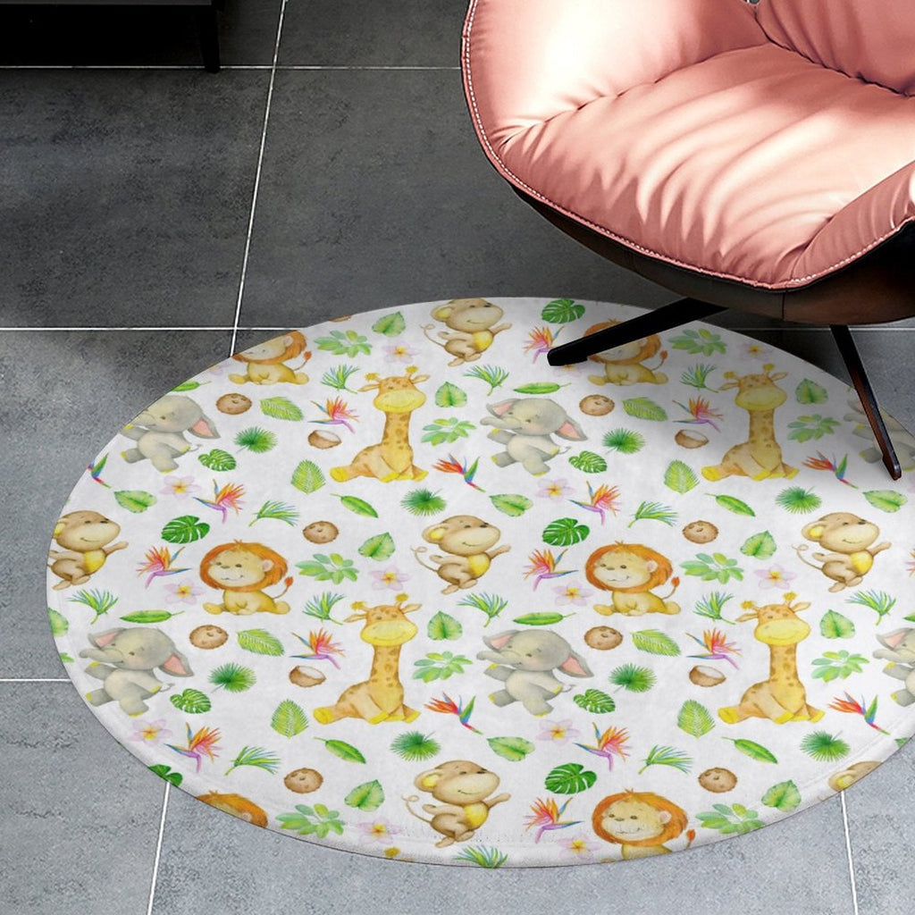 Cute Safari Velvet Soft Floor Mat