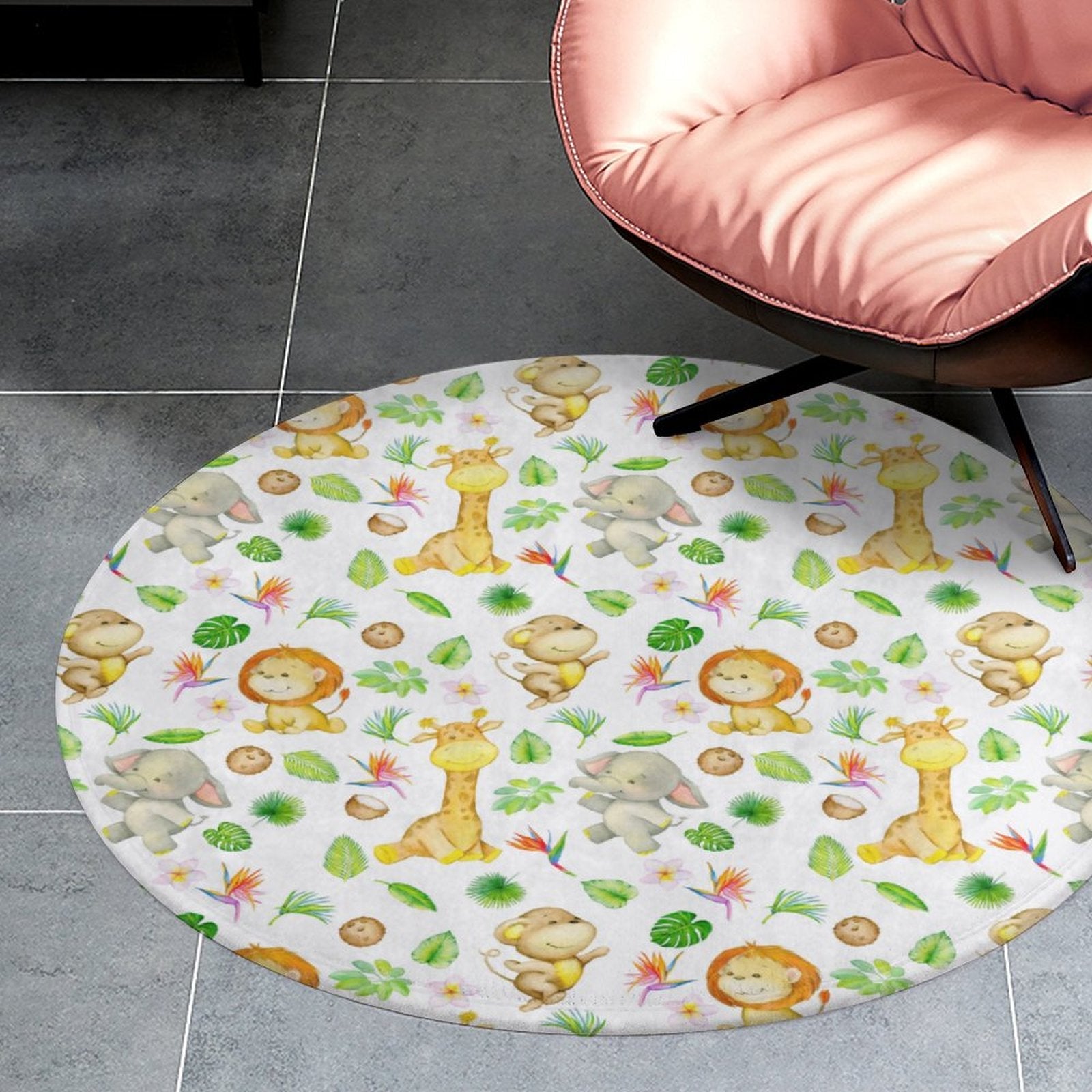 Cute Safari Velvet Soft Floor Mat