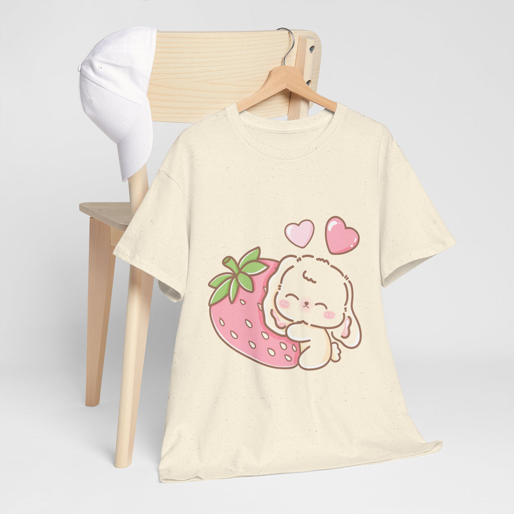 Cute Bunny Strawberry Play Tee