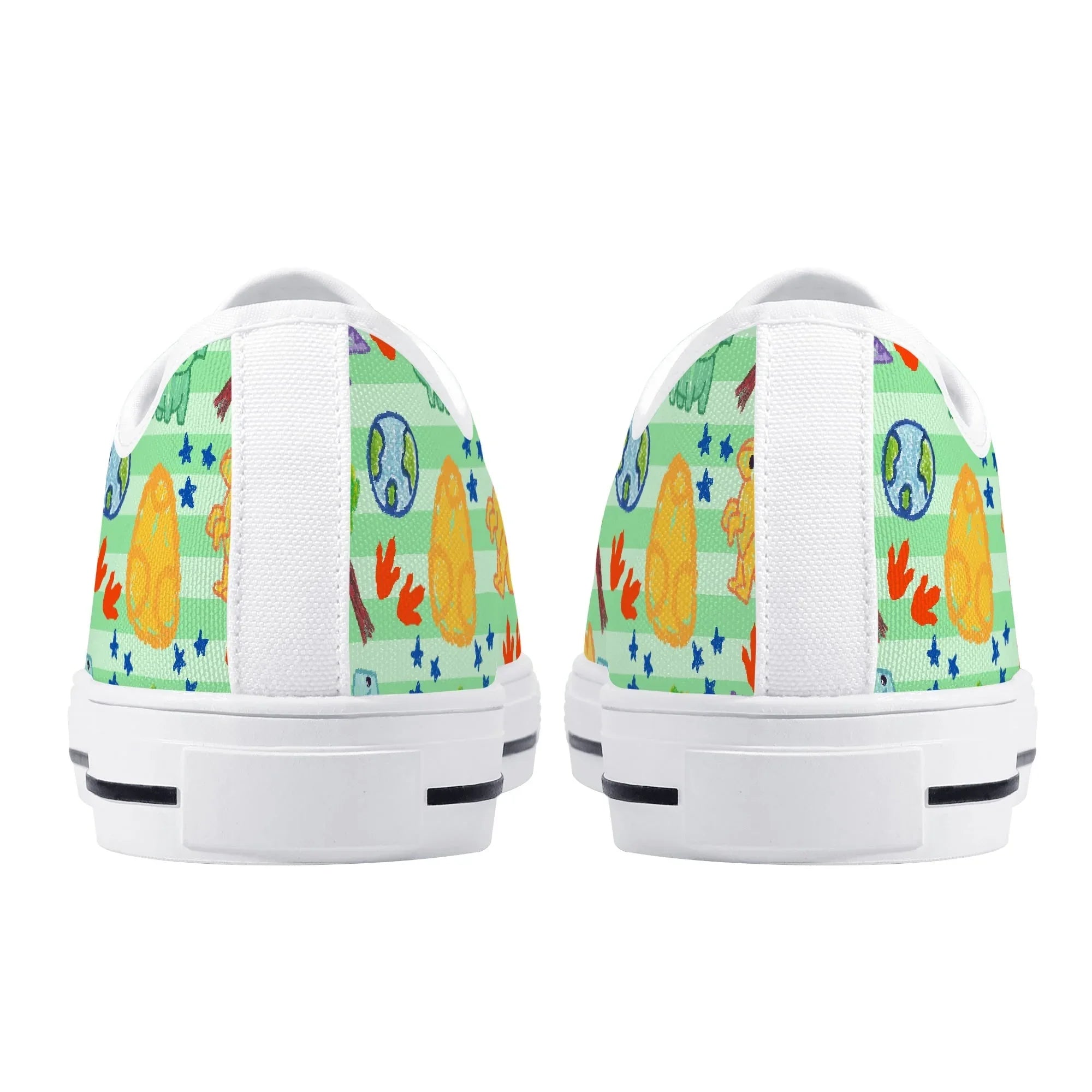 Dino Doodles Unisex Low Tops