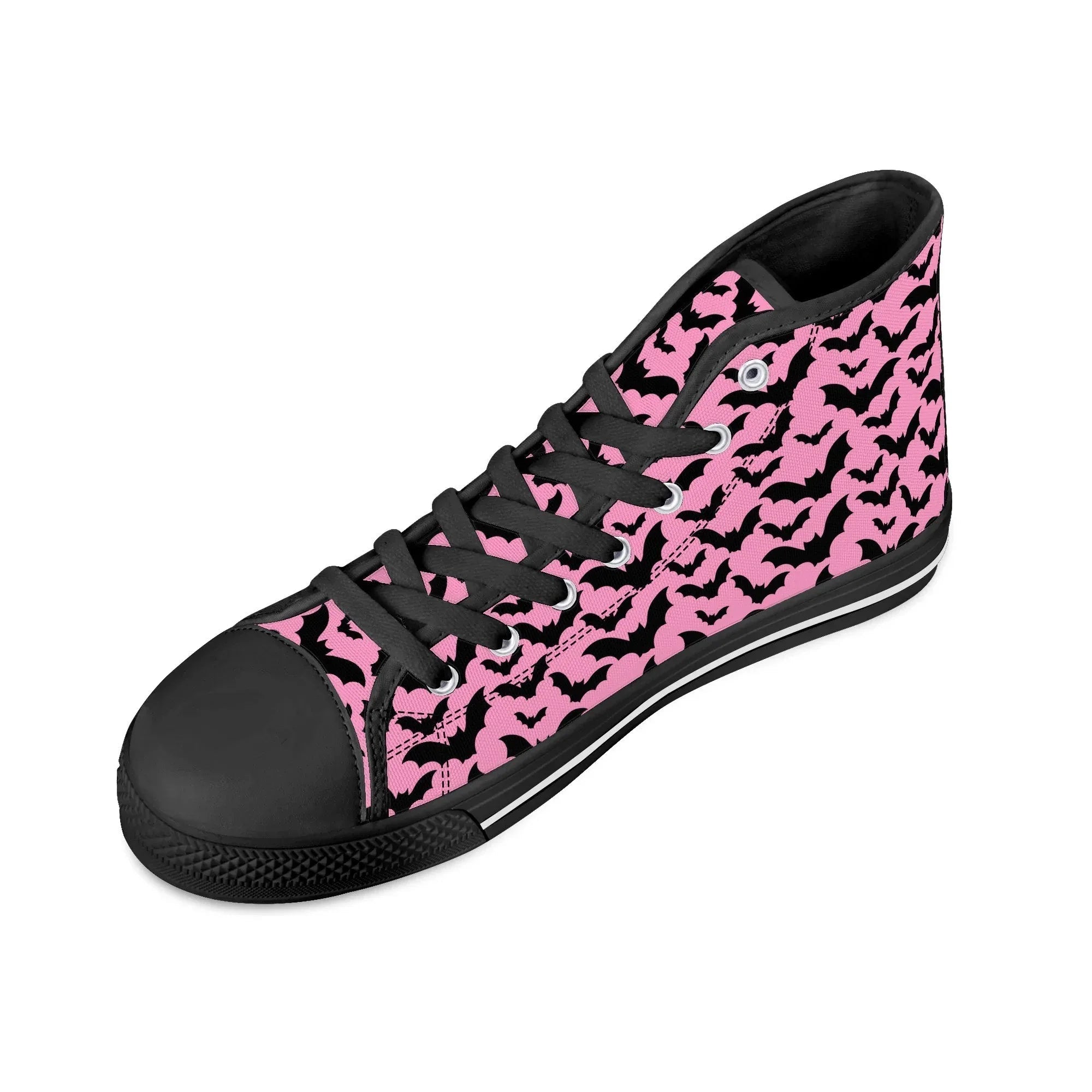 Midnight Flutter Unisex High Top Canvas Shoes