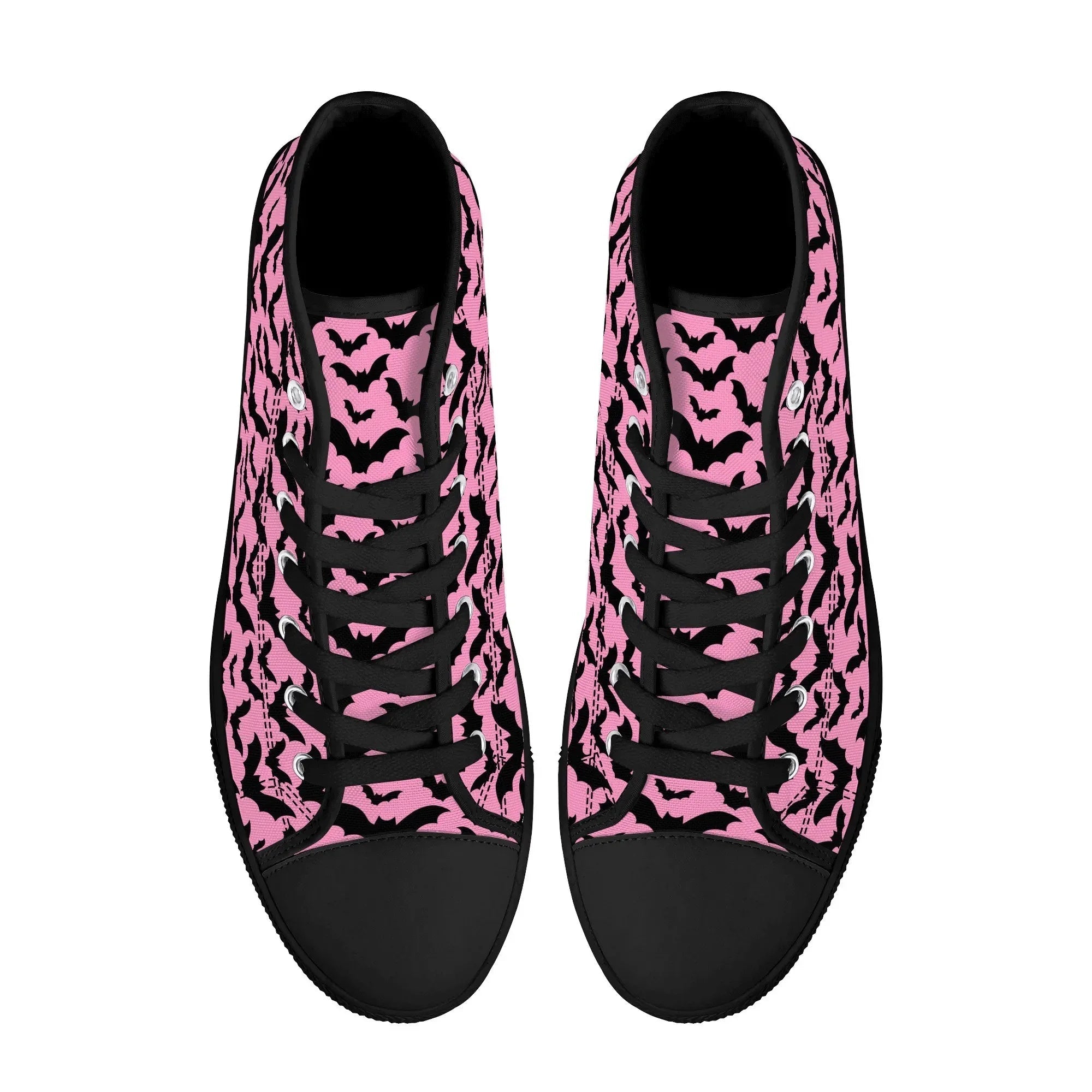 Midnight Flutter Unisex High Top Canvas Shoes