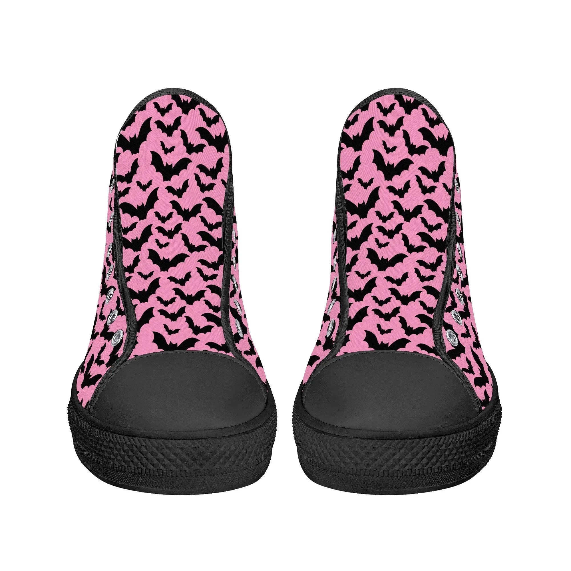 Midnight Flutter Unisex High Top Canvas Shoes