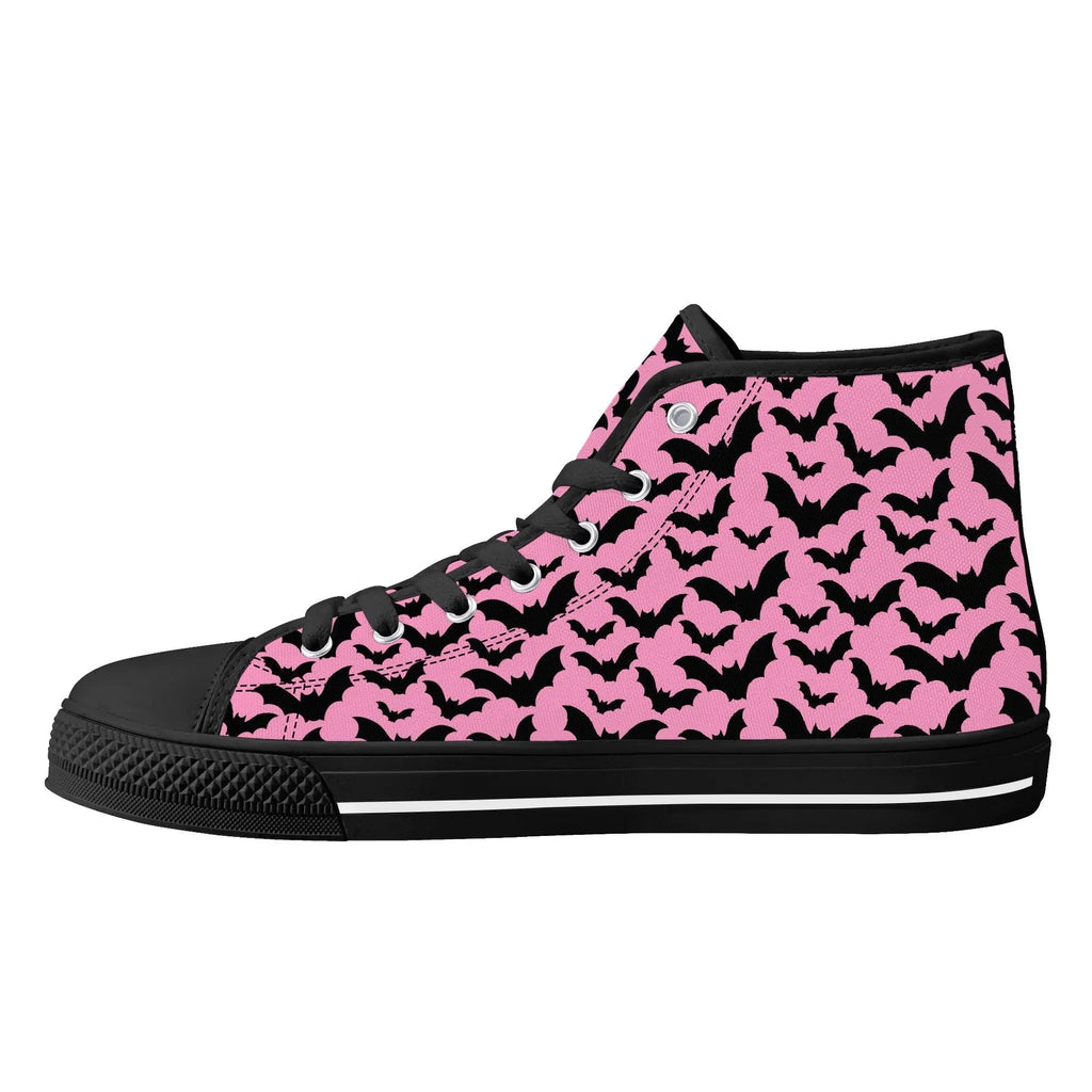 Midnight Flutter Unisex High Top Canvas Shoes