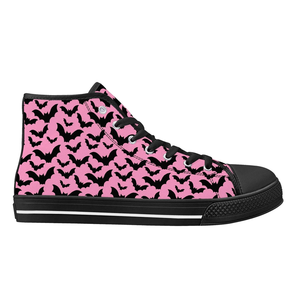 Midnight Flutter Unisex High Top Canvas Shoes