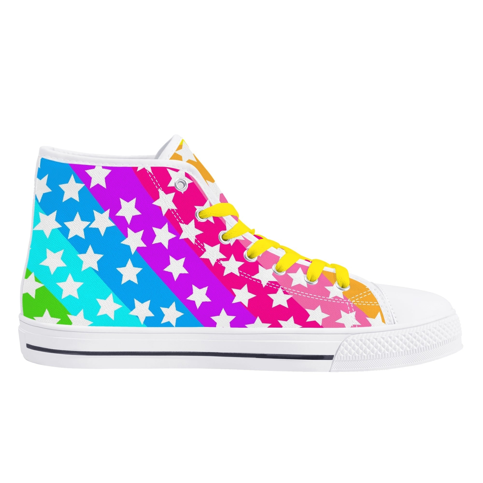 Rainbow Starfall High Top Sneakers