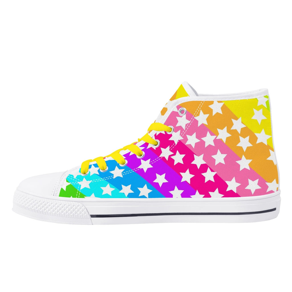 Rainbow Starfall High Top Sneakers