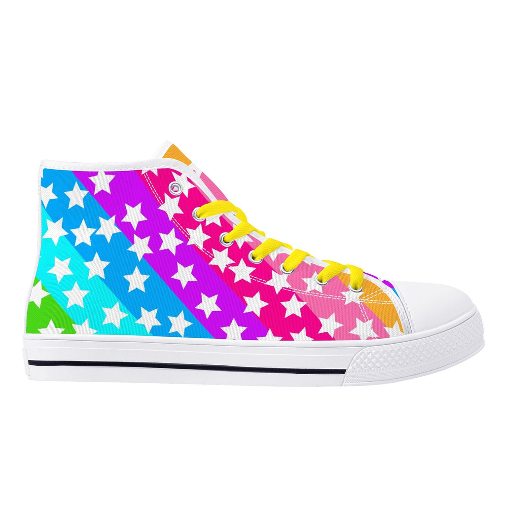 Rainbow Starfall High Top Sneakers