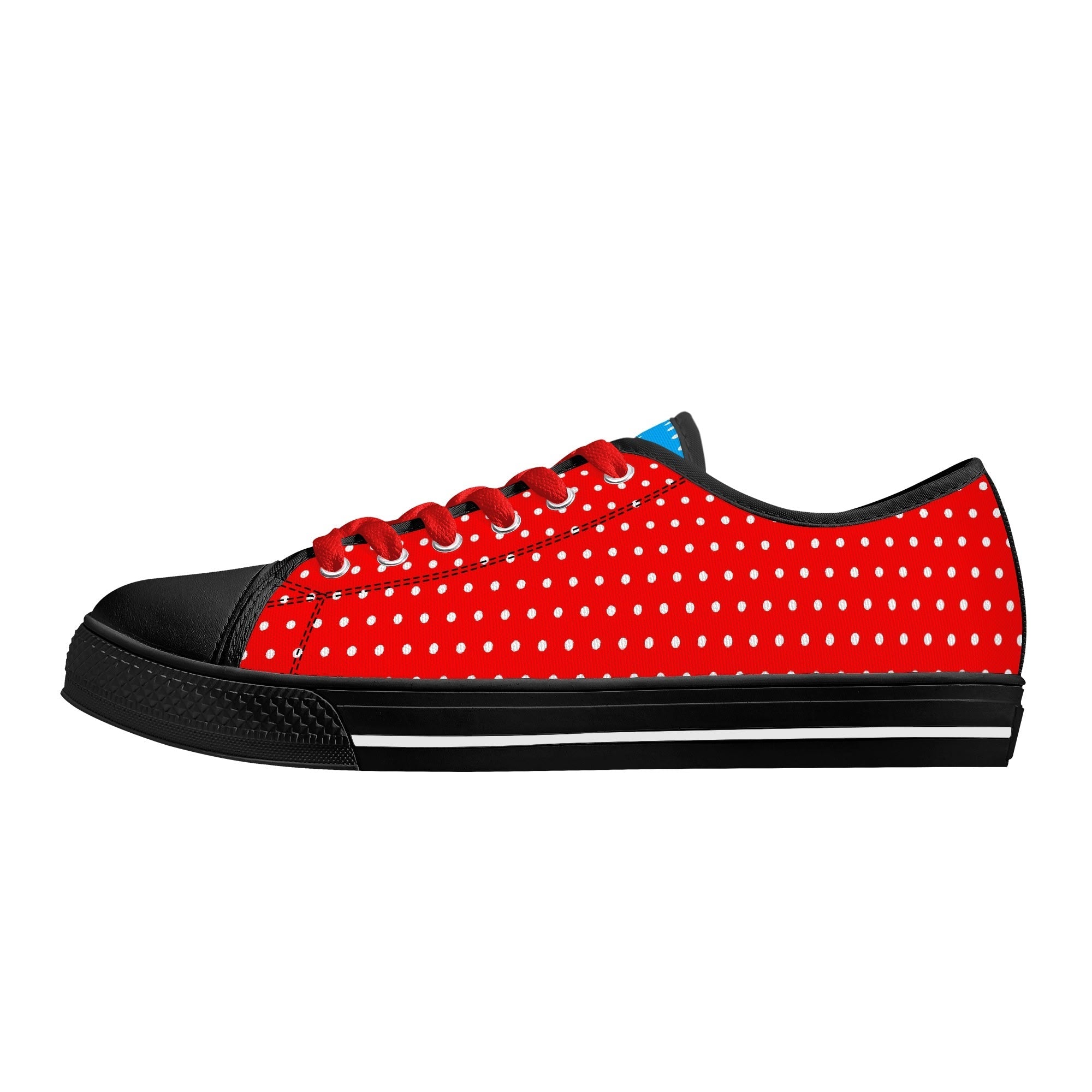 Candy Pop Polka Canvas Low Top Sneakers