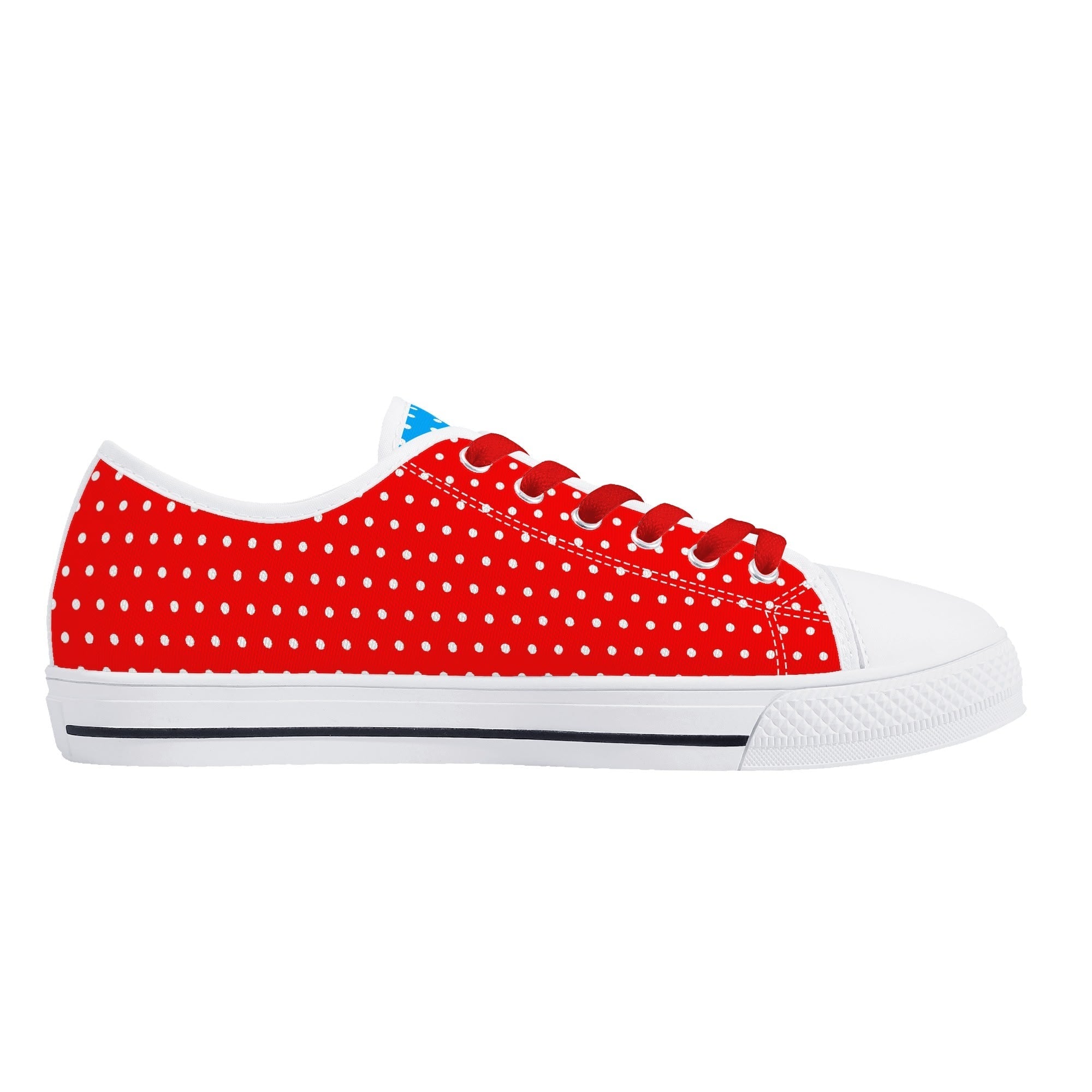 Candy Pop Polka Canvas Low Top Sneakers