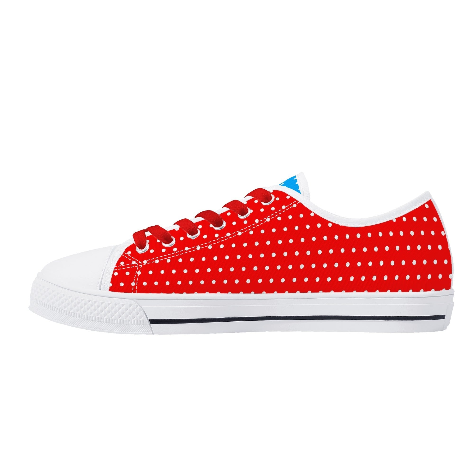 Candy Pop Polka Canvas Low Top Sneakers