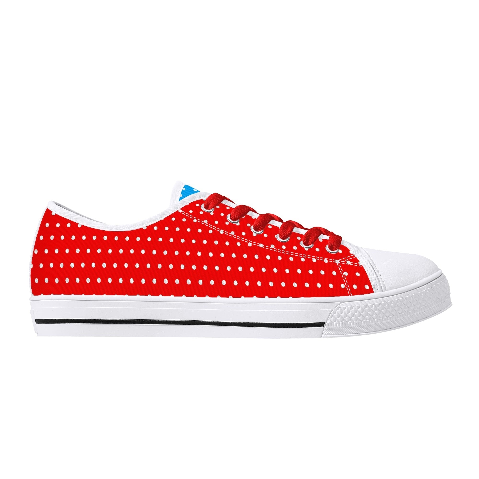 Candy Pop Polka Canvas Low Top Sneakers