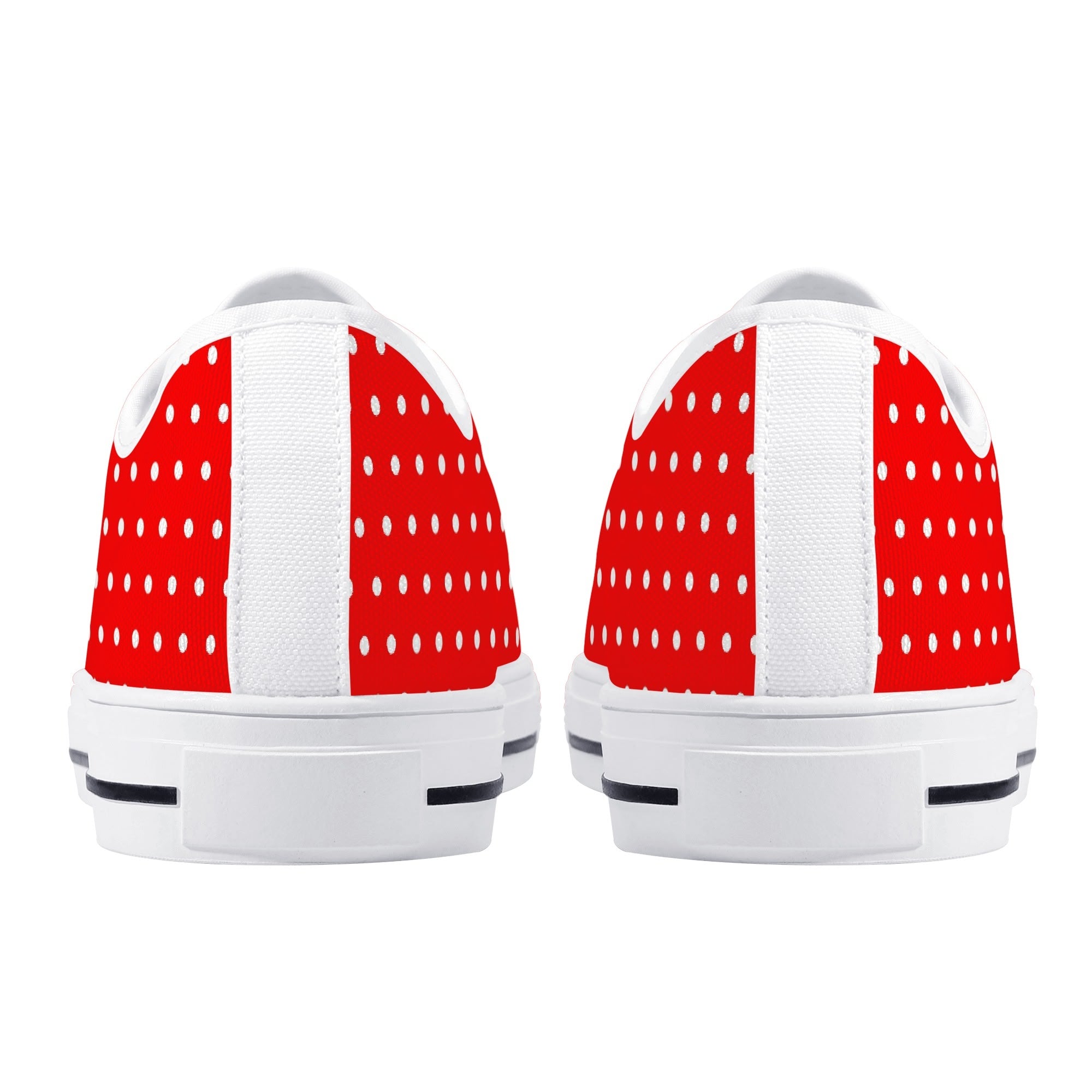Candy Pop Polka Canvas Low Top Sneakers