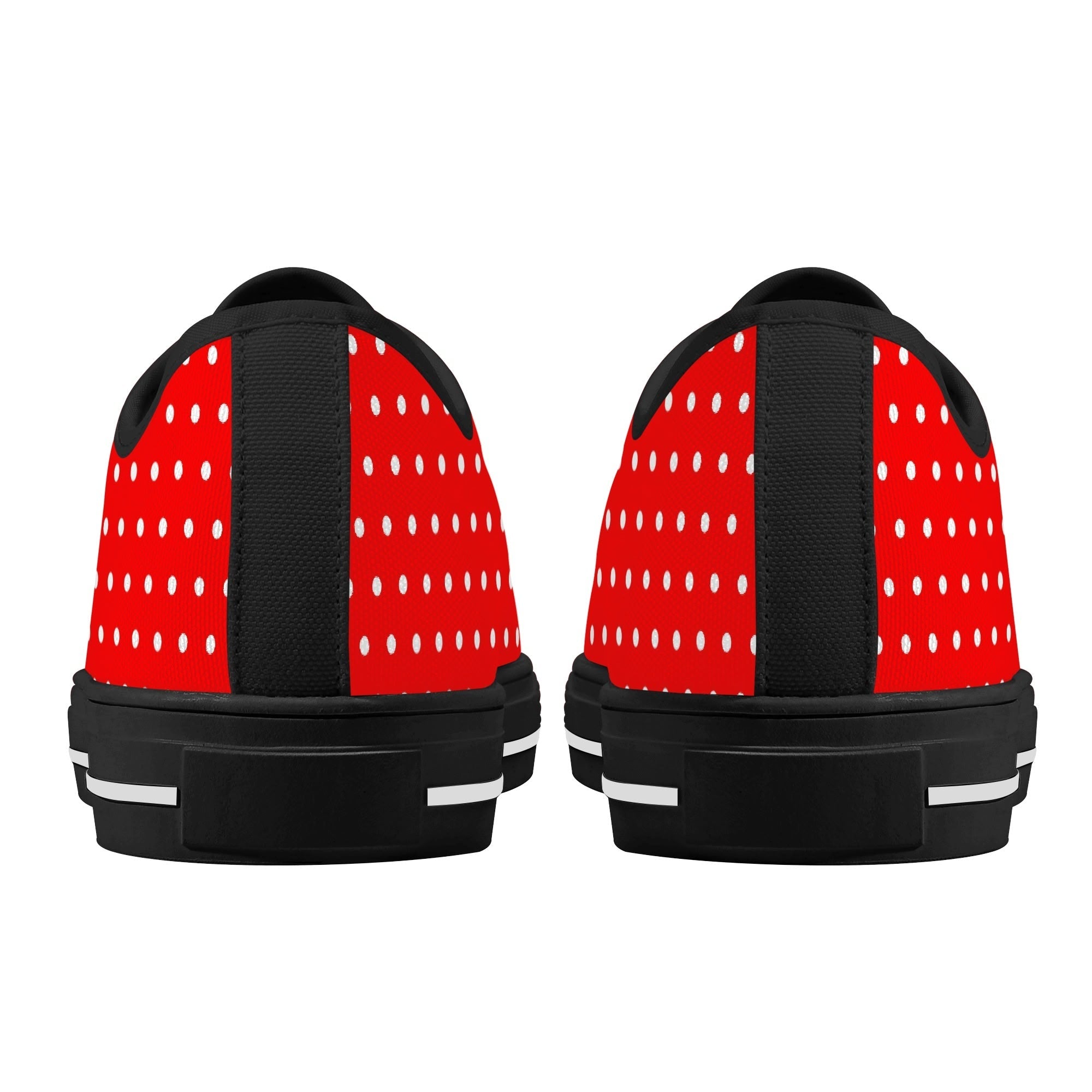 Candy Pop Polka Canvas Low Top Sneakers