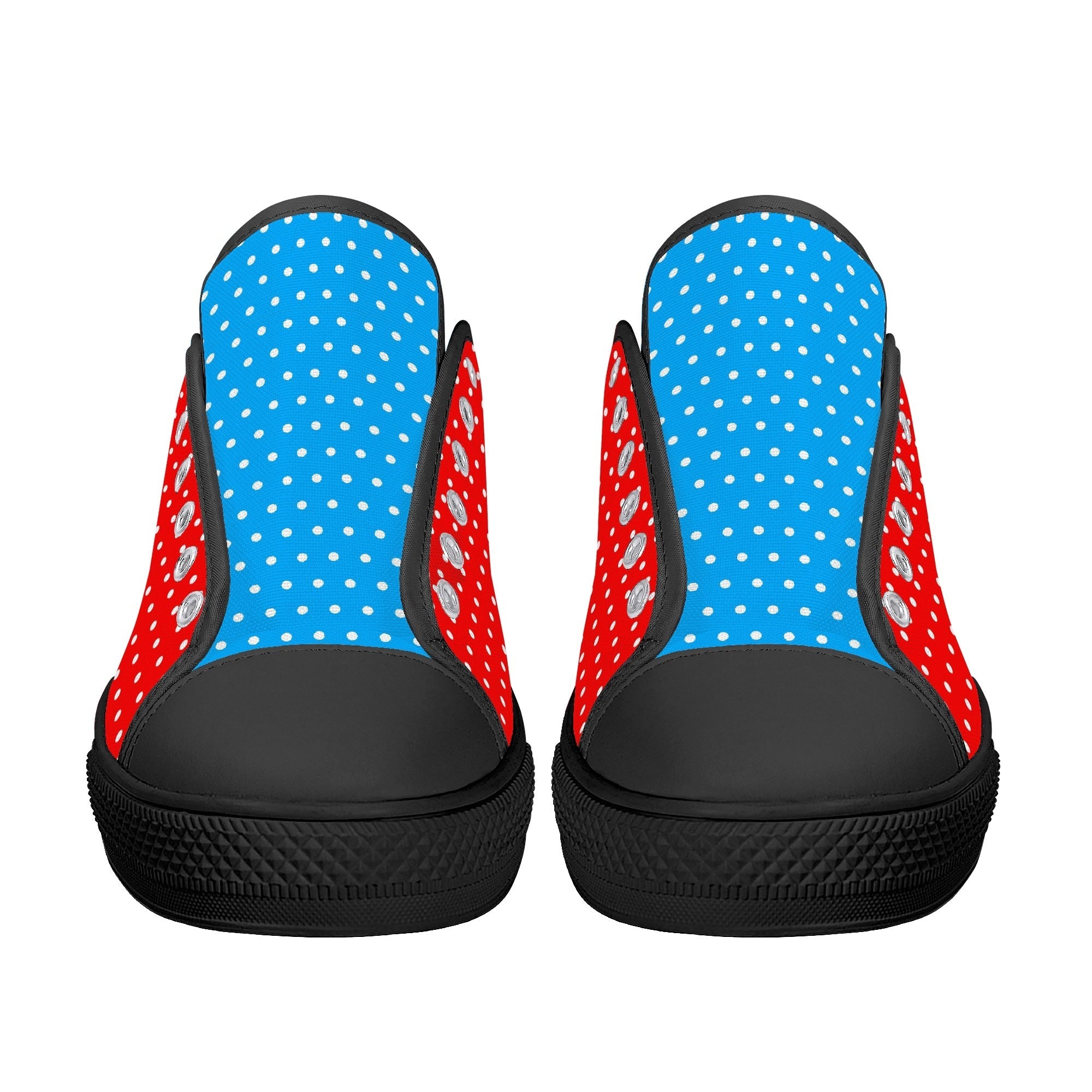 Candy Pop Polka Canvas Low Top Sneakers