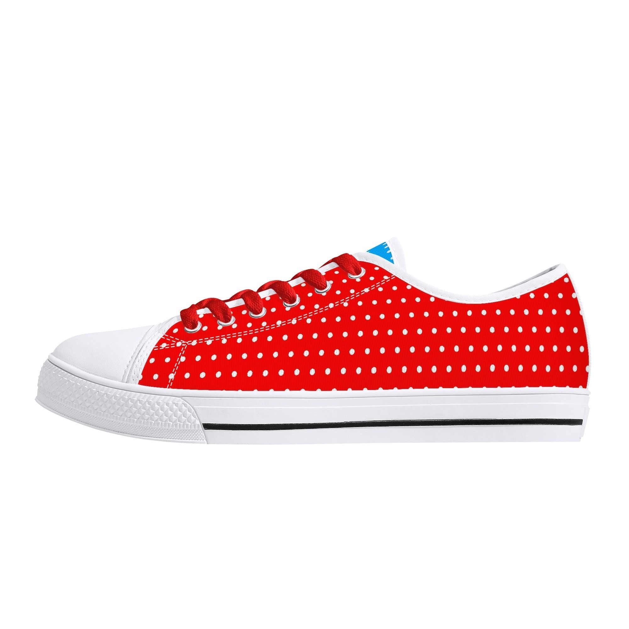 Candy Pop Polka Canvas Low Top Sneakers