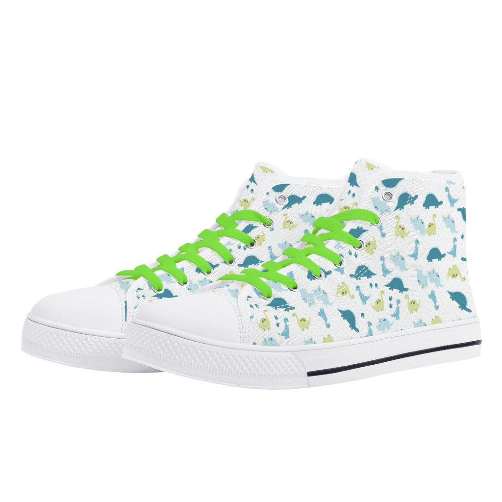 Lil Rawr Dinosaur Canvas High Top Sneakers