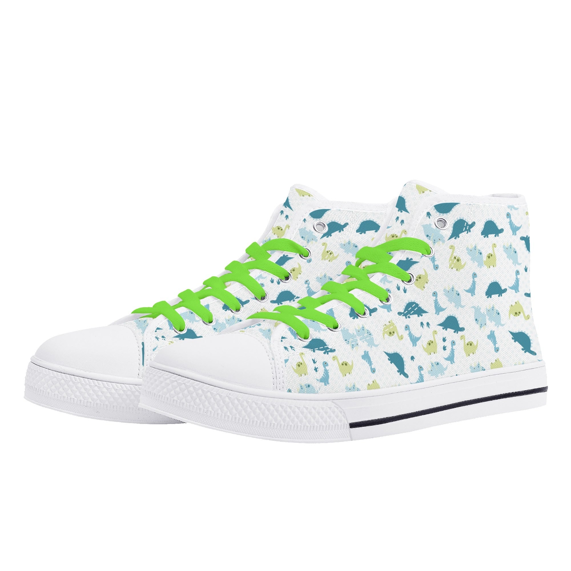 Lil Rawr Dinosaur Canvas High Top Sneakers