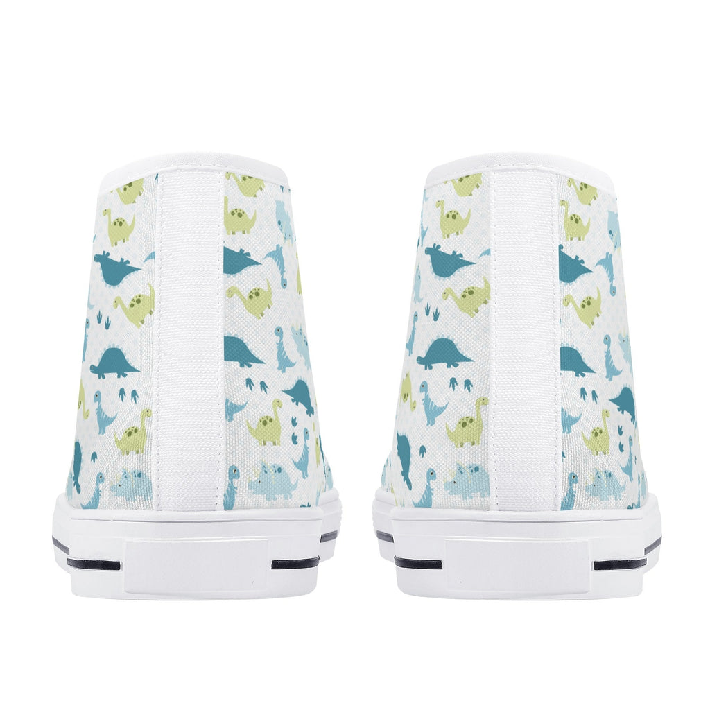 Lil Rawr Dinosaur Canvas High Top Sneakers