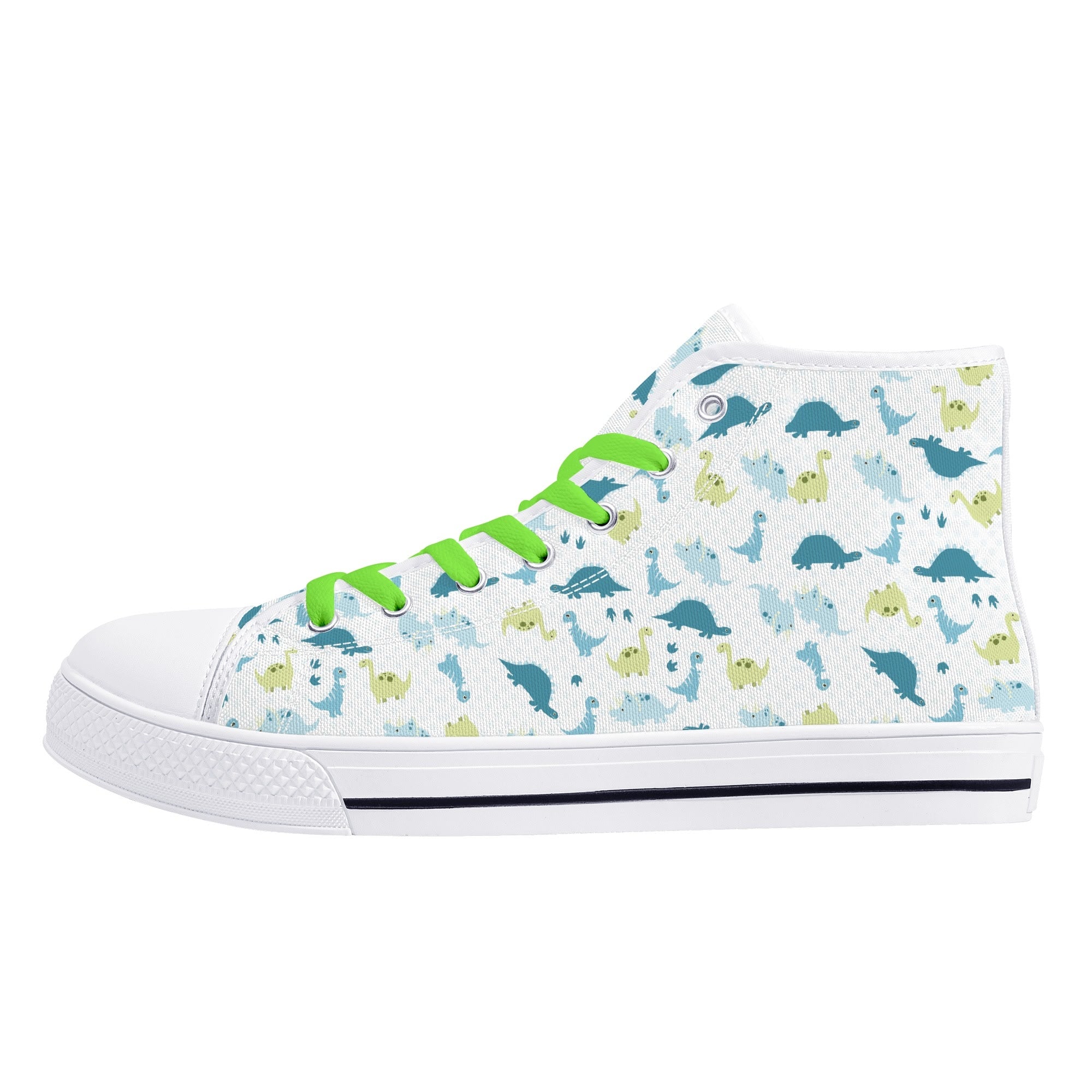 Lil Rawr Dinosaur Canvas High Top Sneakers