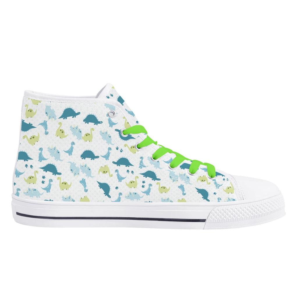 Lil Rawr Dinosaur Canvas High Top Sneakers
