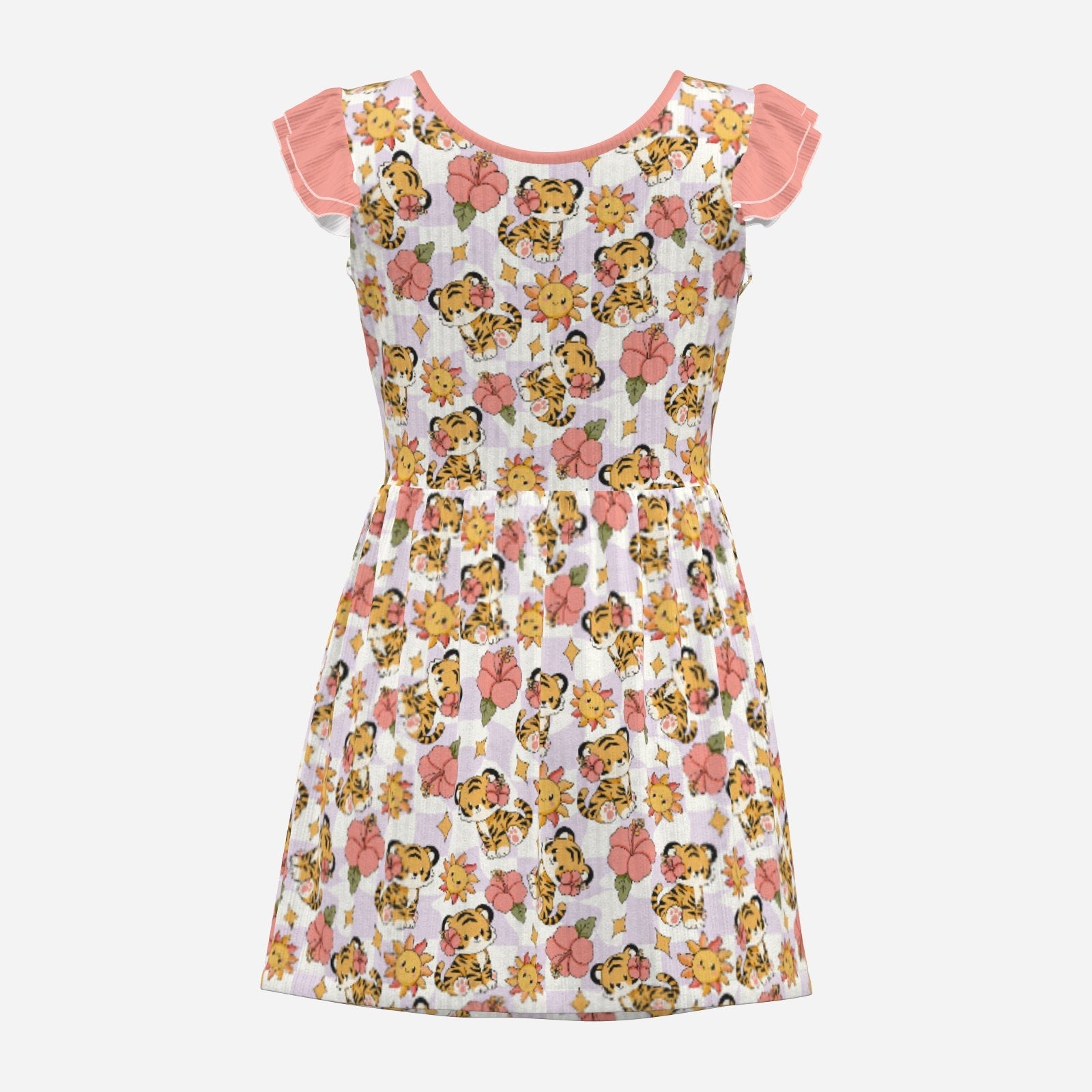 Sunbeam Tiger Playsuit CuddleDress | Built-In Brief & Snap Closure