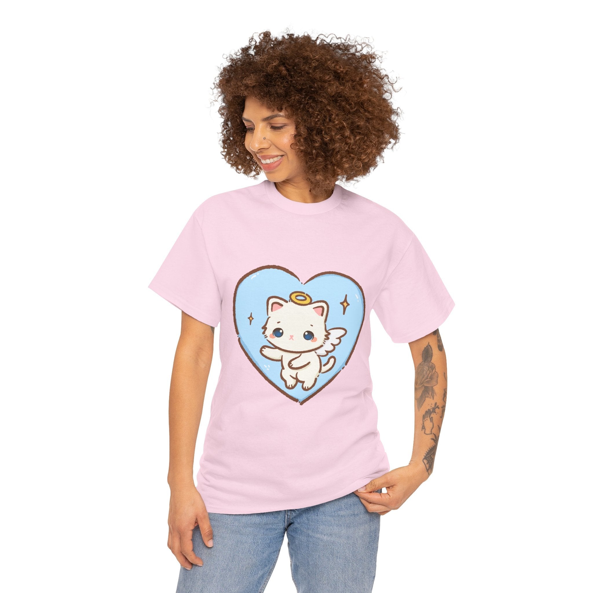 Adorable Angel Kitty Play Tee
