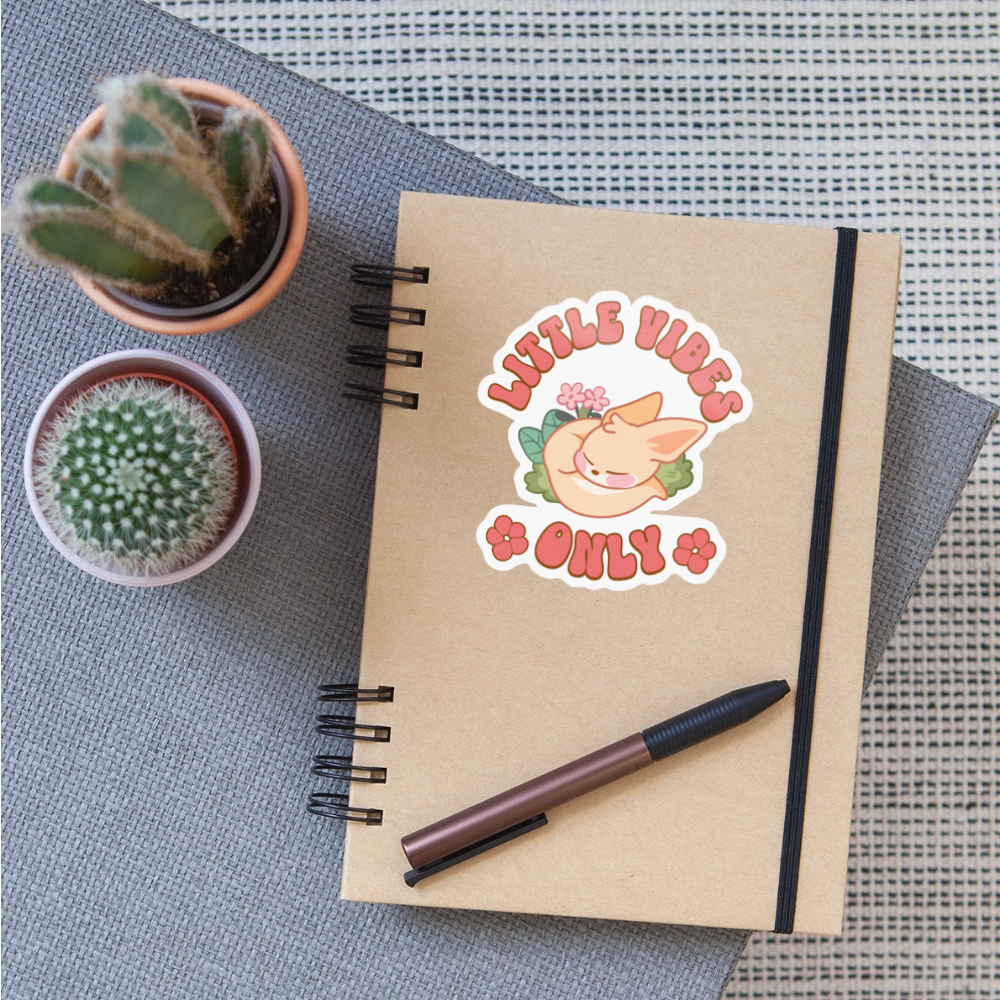 Little Vibes Only Fennec Vinyl Sticker