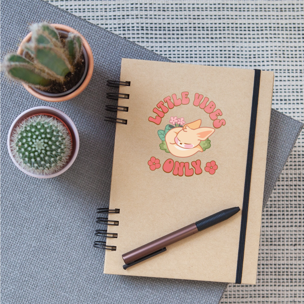 Little Vibes Only Fennec Vinyl Sticker