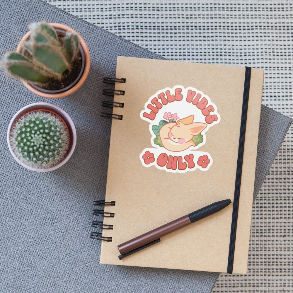 Little Vibes Only Fennec Vinyl Sticker