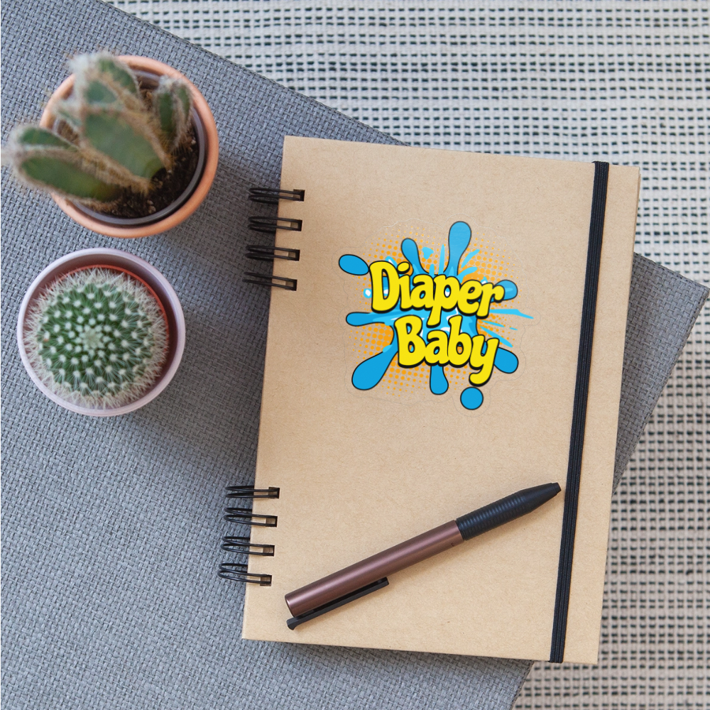 Diaper Baby Splash Vinyl Sticker