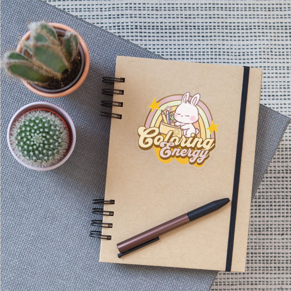 Coloring Energy BunBun Vinyl Sticker