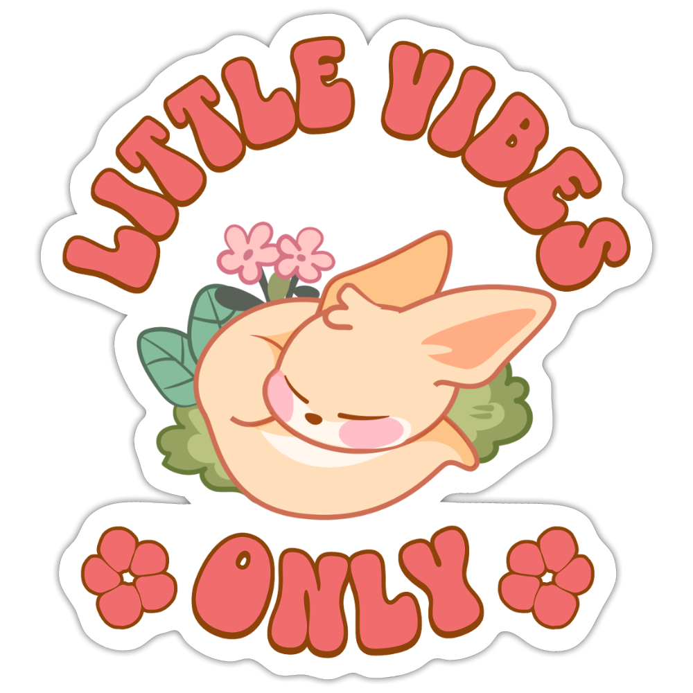 Little Vibes Only Fennec Vinyl Sticker