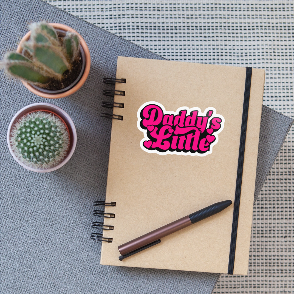 Daddy's Little Pink Vinyl Sticker