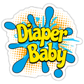 Diaper Baby Splash Vinyl Sticker