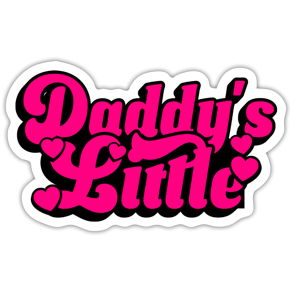 Daddy's Little Pink Vinyl Sticker