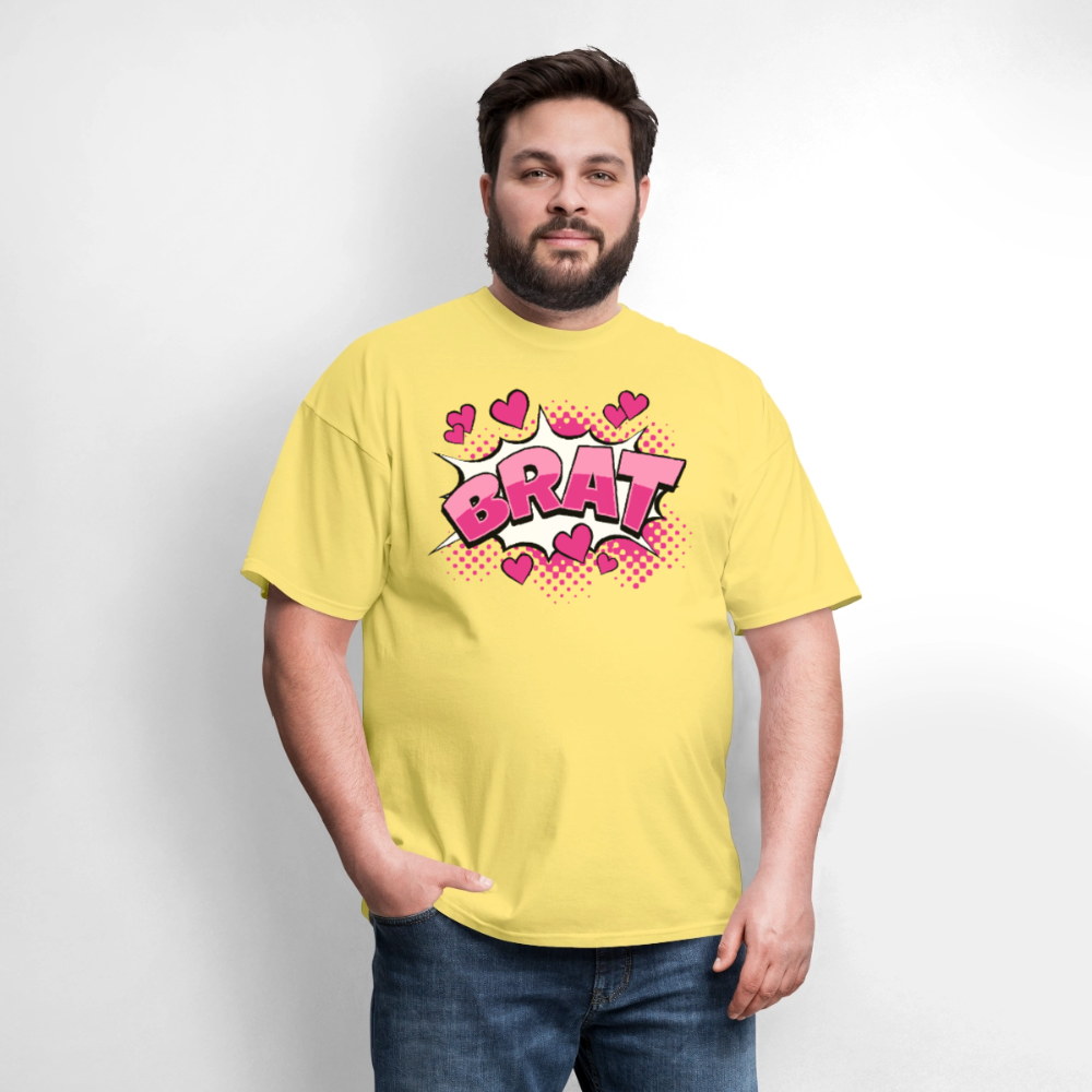 Comic Style Brat Unisex Play Tee (Colors)