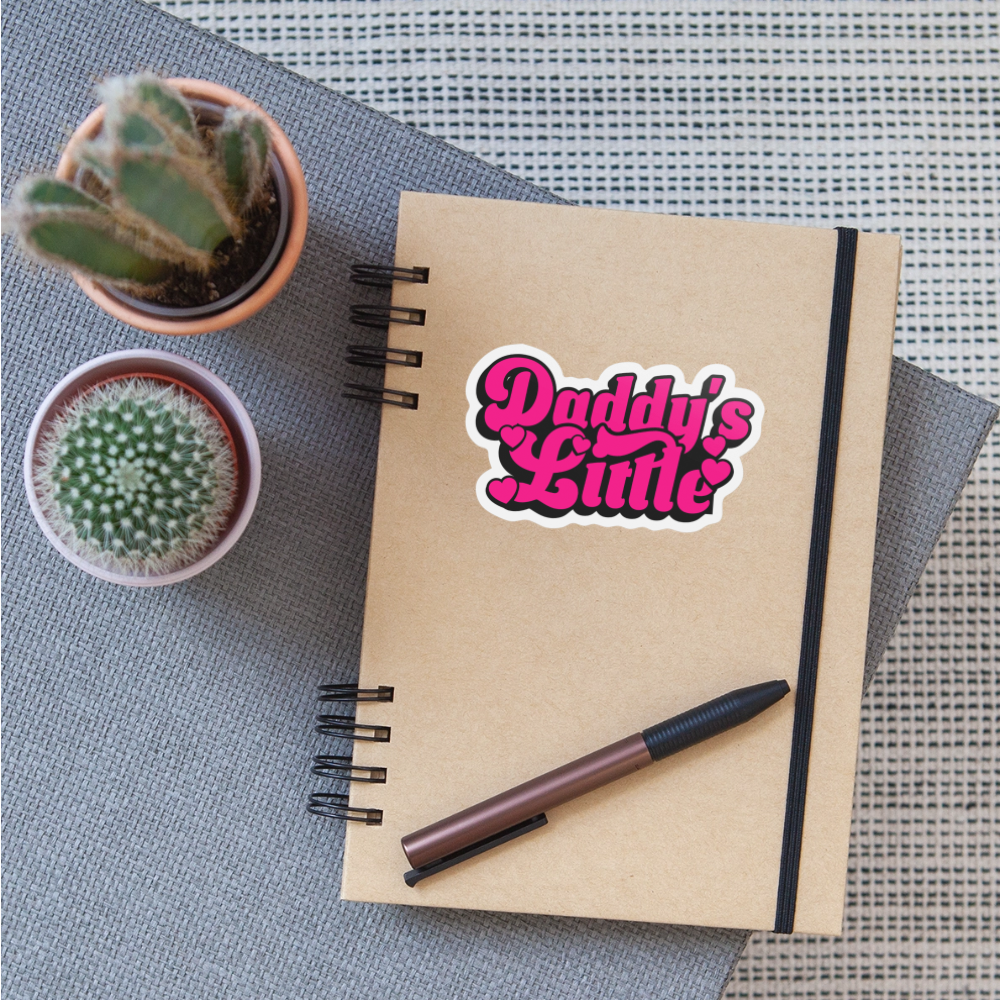 Daddy's Little Pink Vinyl Sticker