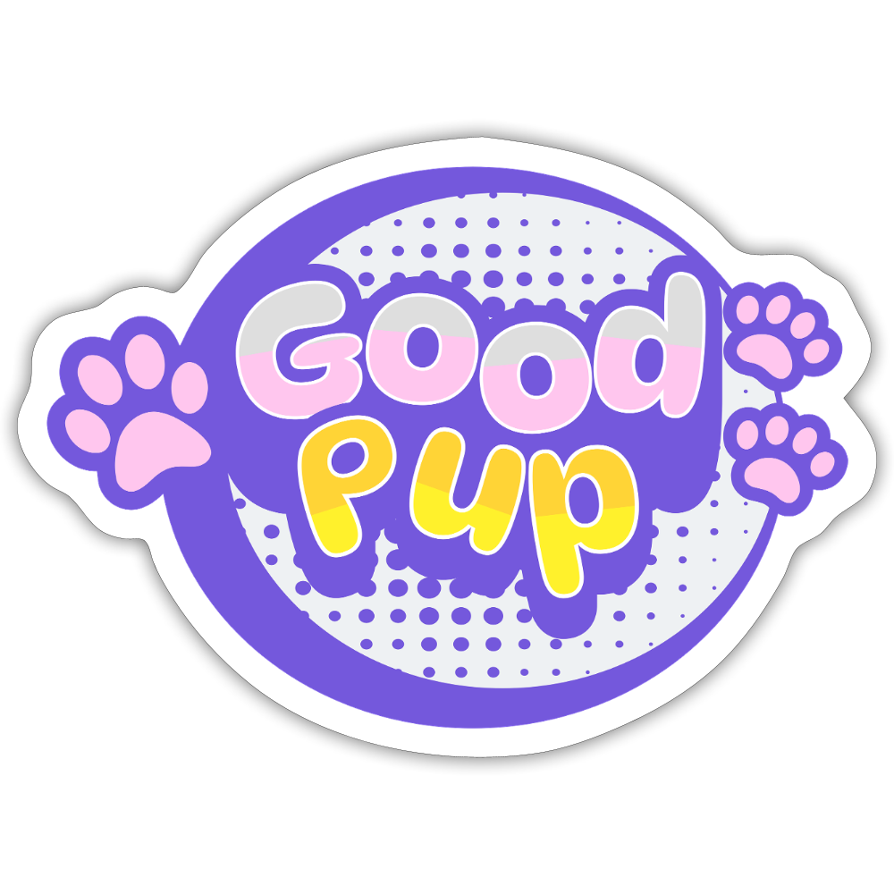 Good Pup Cute Vinyl Sticker