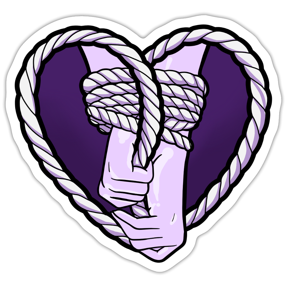 Heartbound Rope Bunny Vinyl Sticker