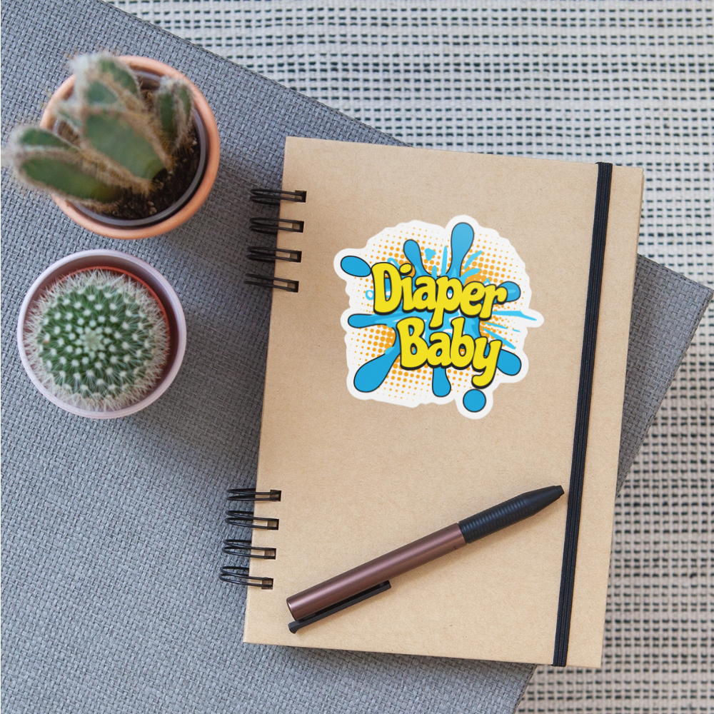 Diaper Baby Splash Vinyl Sticker
