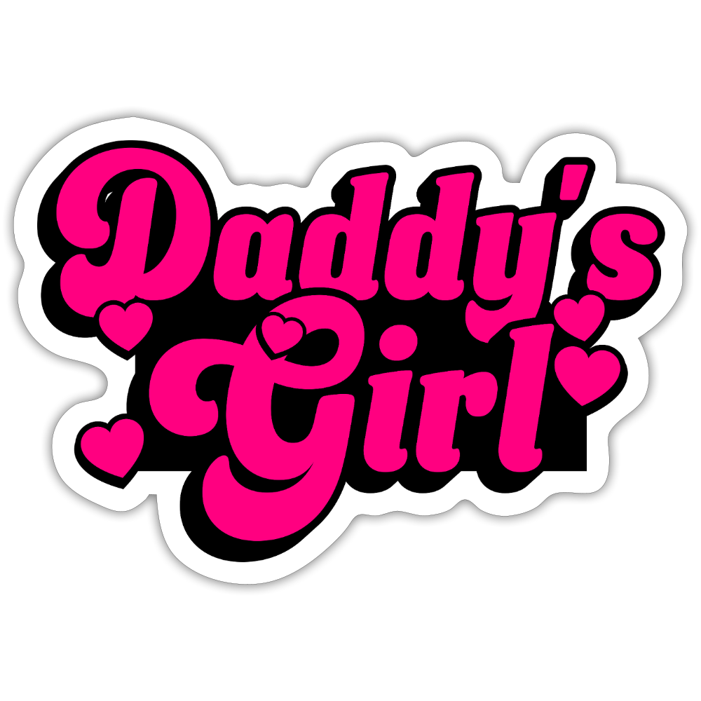 Daddy's Girl Pink Vinyl Sticker
