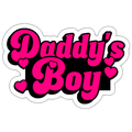 Daddy's Boy Pink Vinyl Sticker