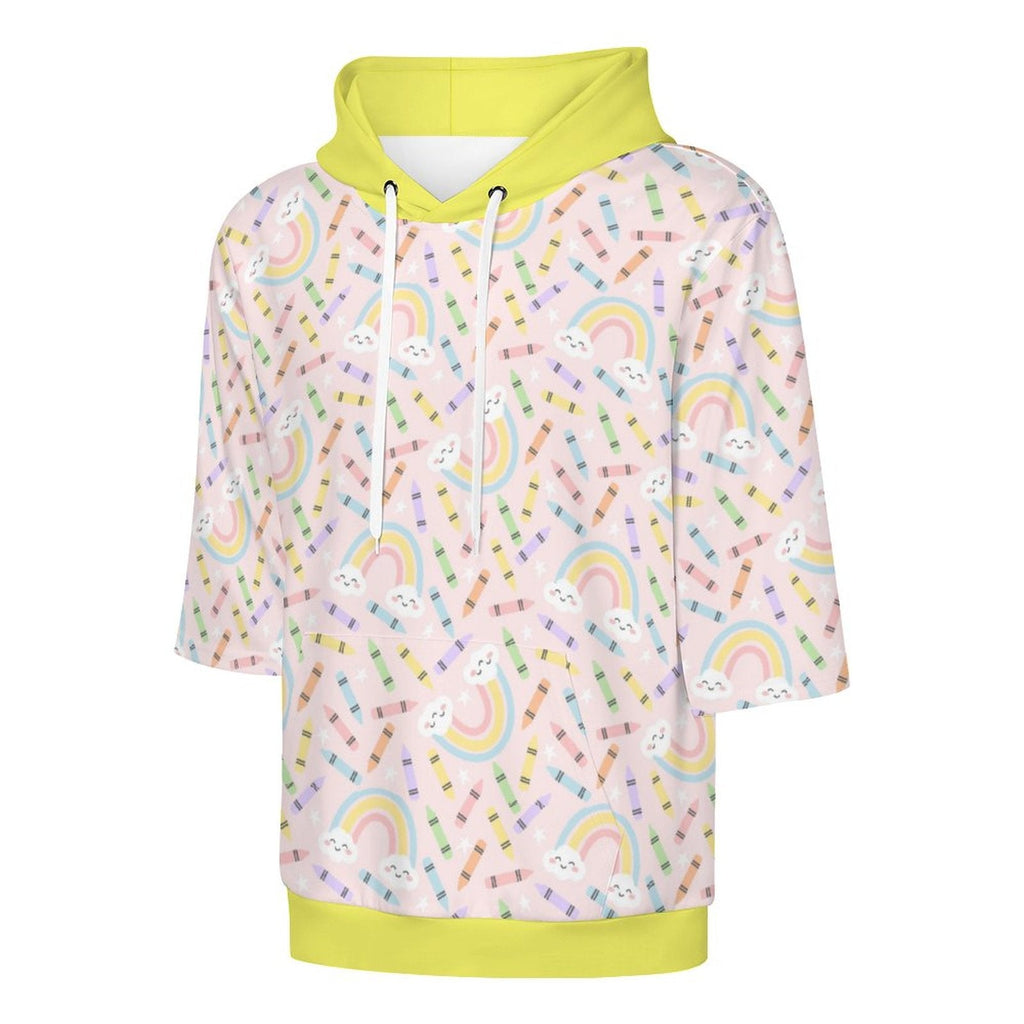 Rainbows & Crayons Halfie Unisex Hoodie