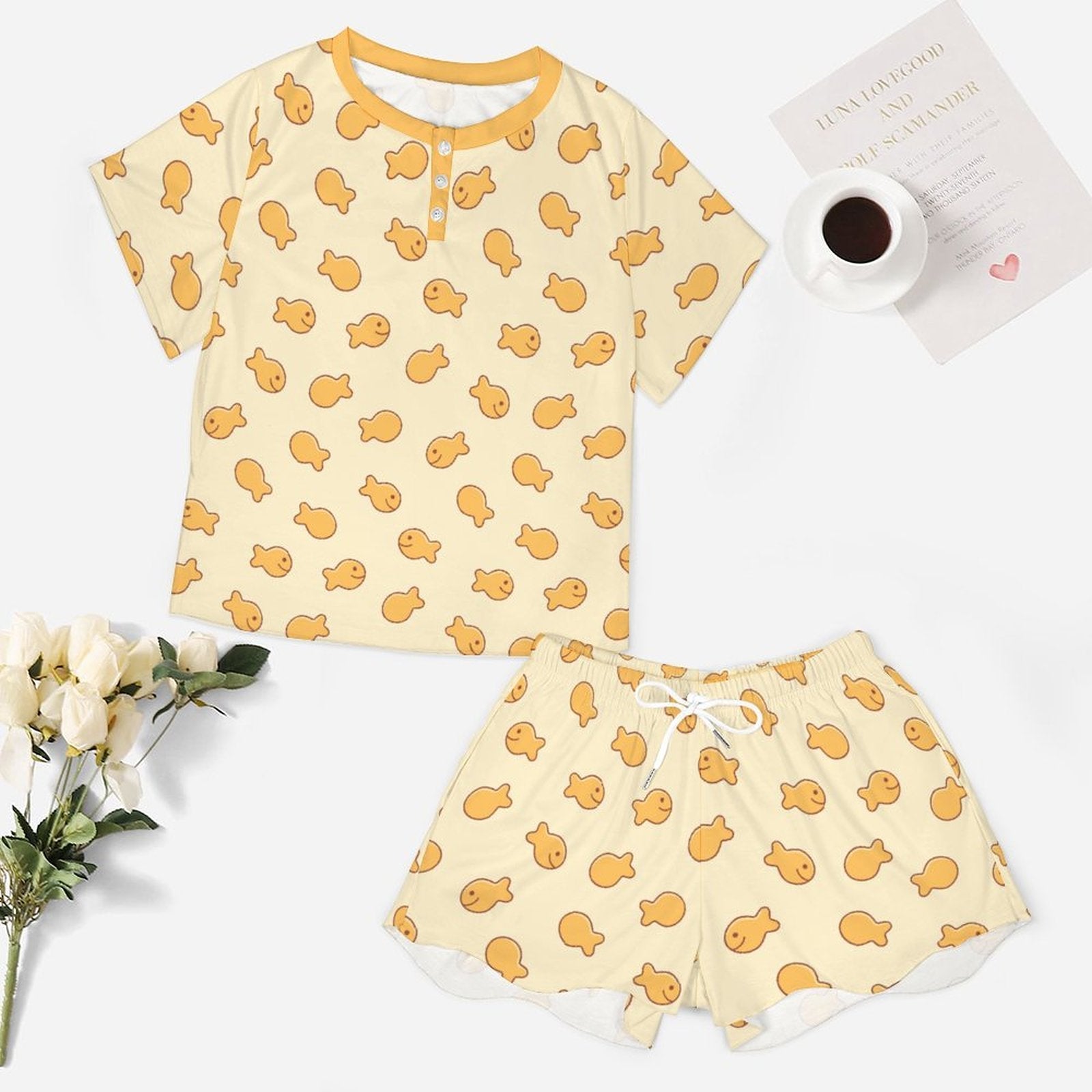 Fishie Crackers Pajama Set