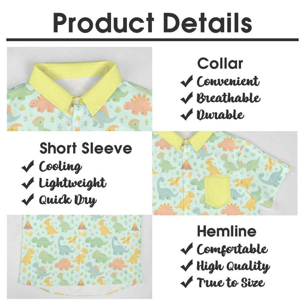 Dino Dreamland Short Sleeve Button Play Shirt