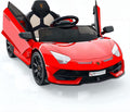 2-in-1 Electric Ride On Sports Car Toy with Remote Control, 12V Battery, 2 Speeds, and LED Lights
