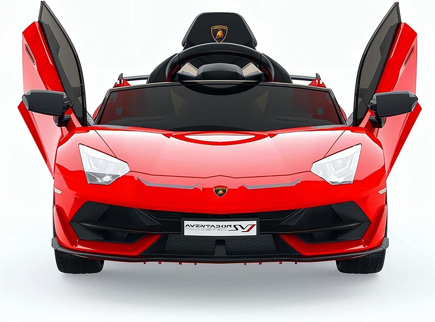 2-in-1 Electric Ride On Sports Car Toy with Remote Control, 12V Battery, 2 Speeds, and LED Lights