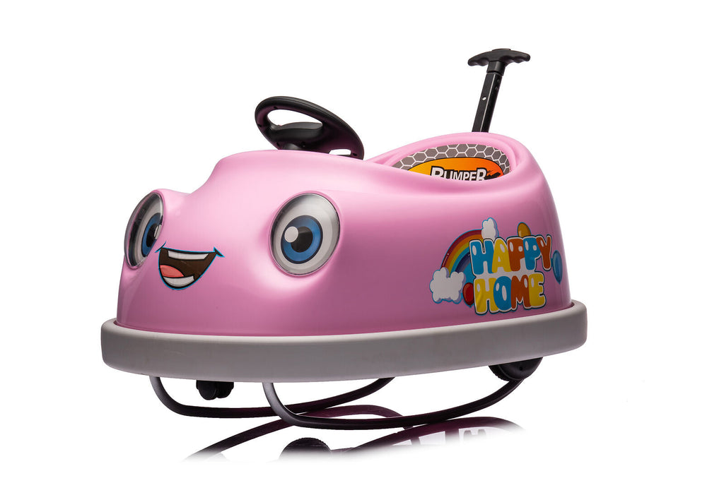 2-in-1 Toddler Bumper Car and Rocking Horse with Music for Ages 1-6